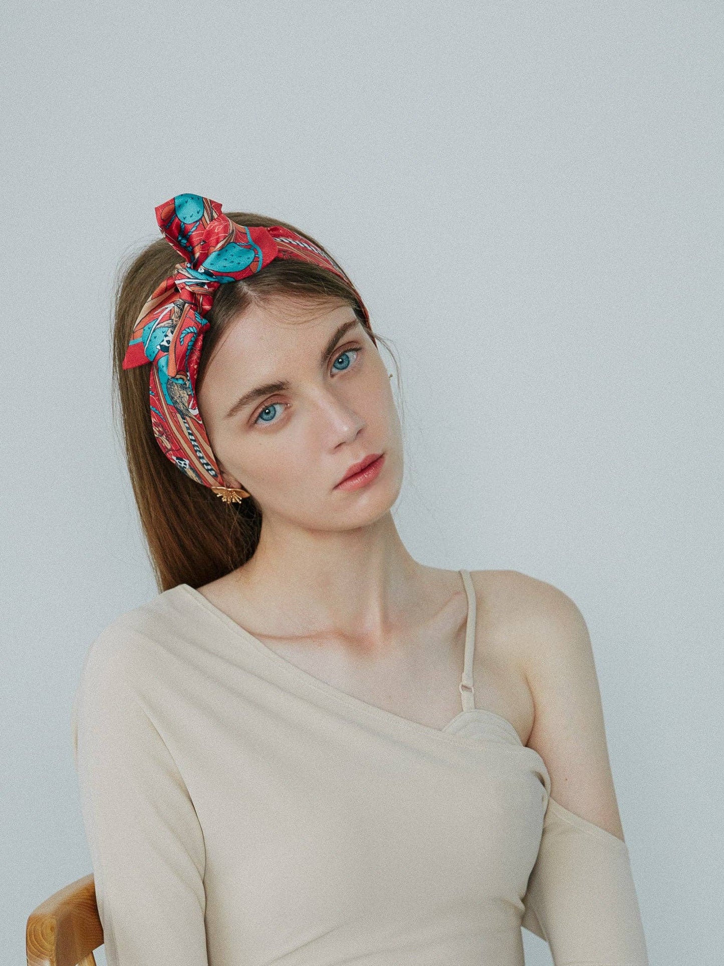 "Madagascar" Silk Skinny Scarf