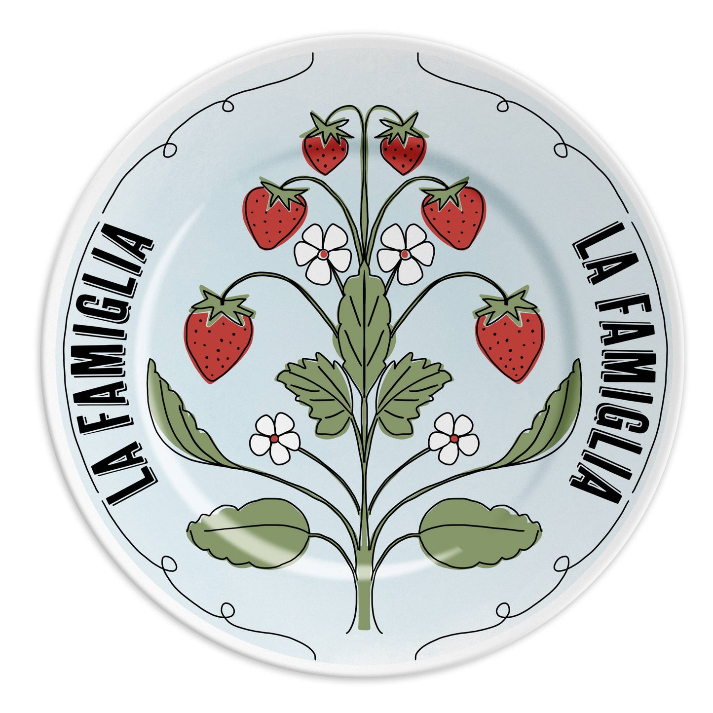 LA FAMIGLIA: Italian Porcelain Plate