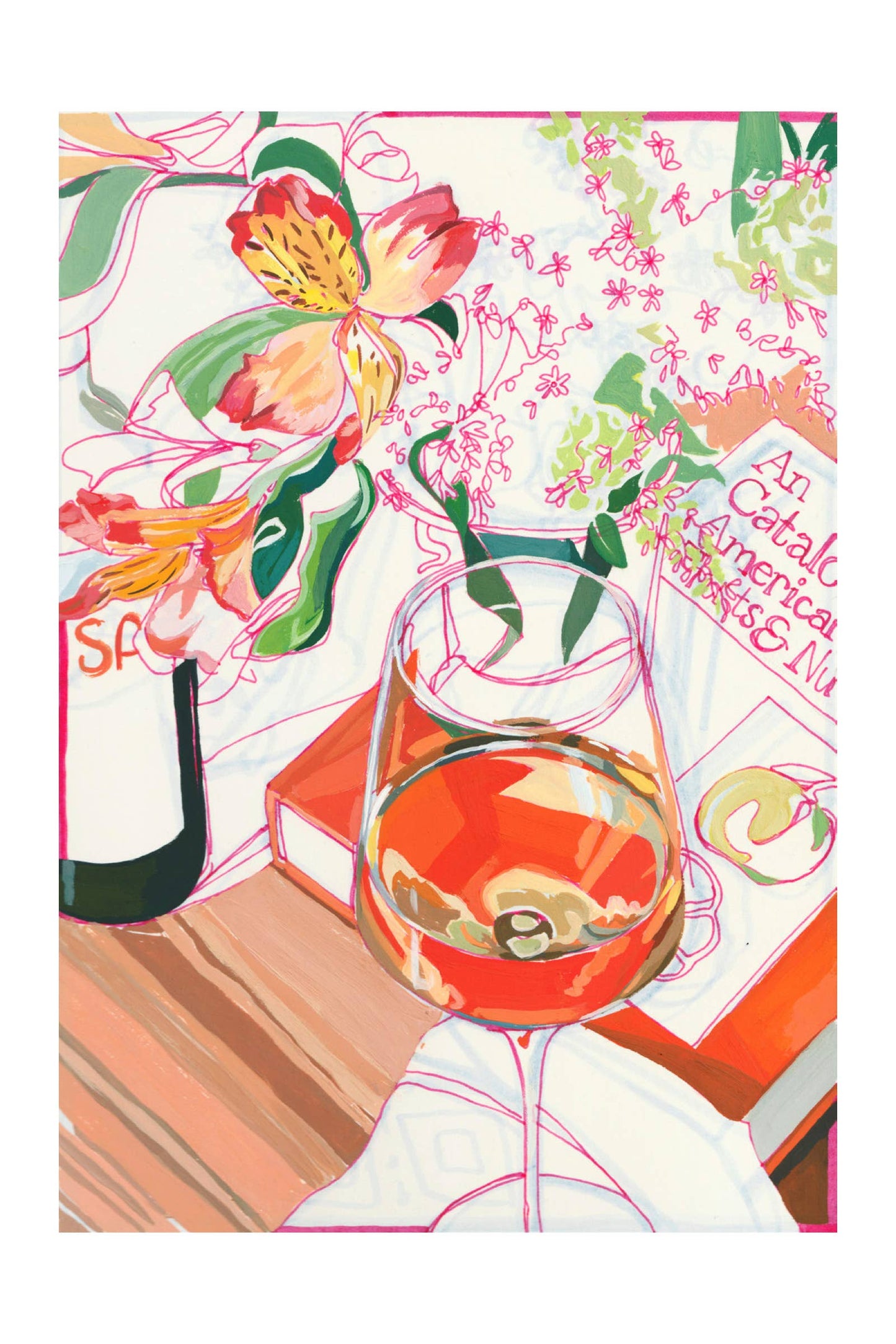 "Orange Wine" Signed Giclée Print