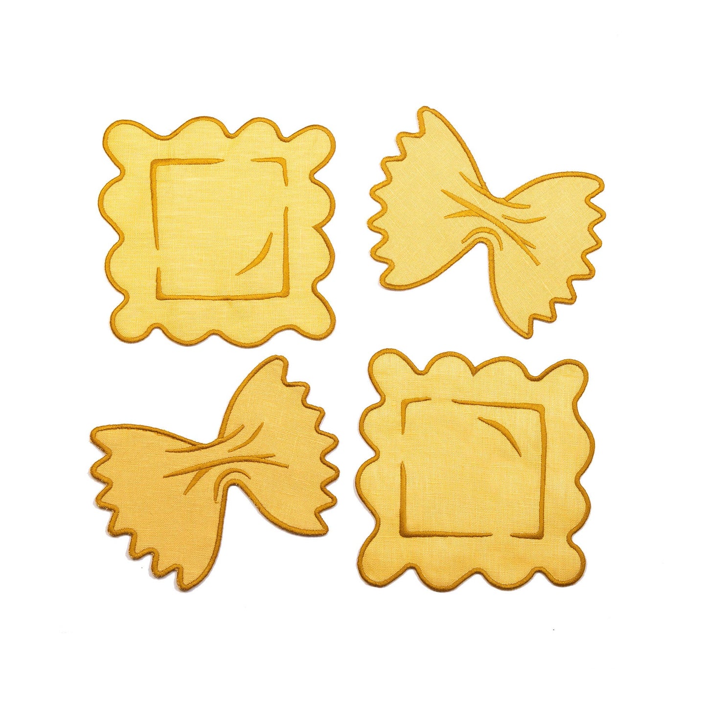 Pasta Cocktail Napkins by Piecework