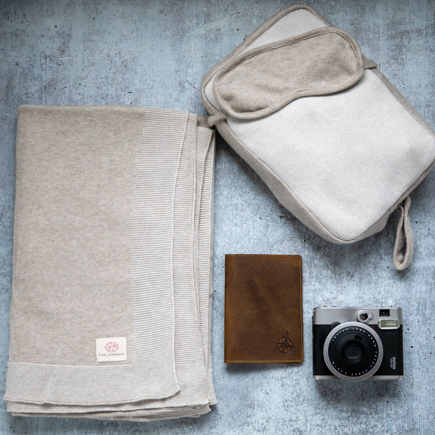 Throw Blanket & Eye Mask Travel Set