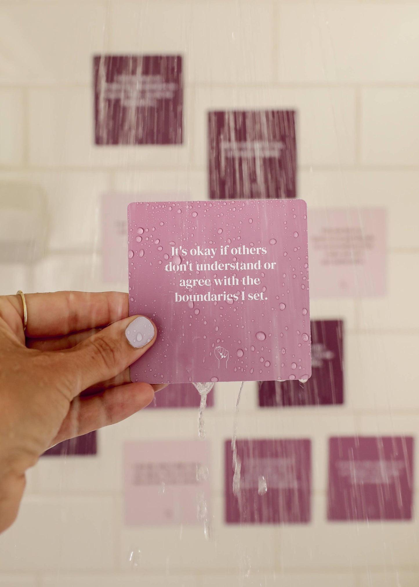 Boundaries Shower Affirmation™  Cards