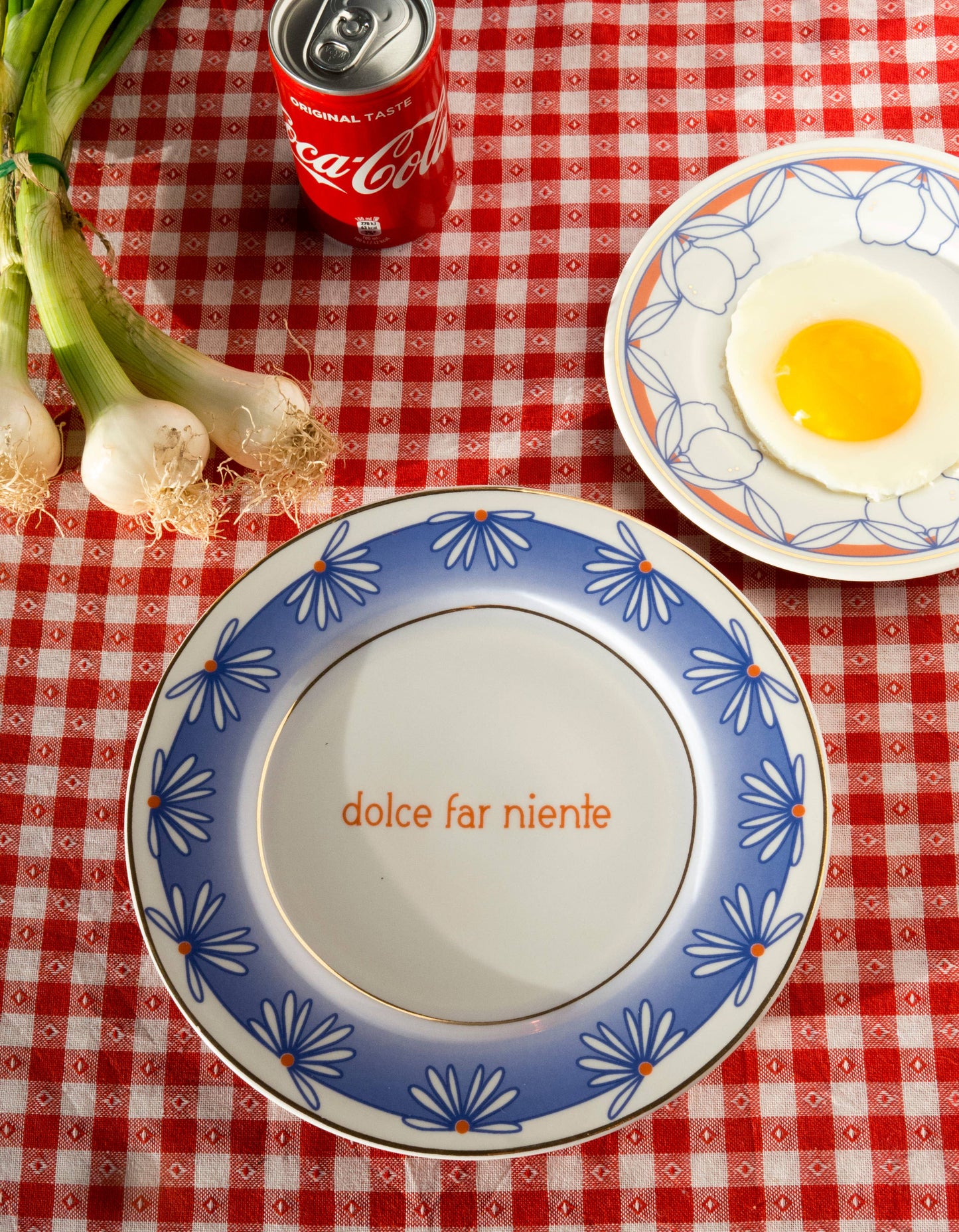 DOLCE FAR NIENTE: Italian Porcelain Plate