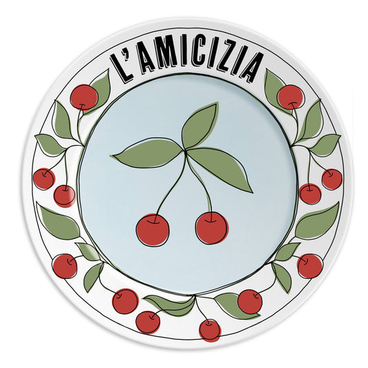 L'AMICIZIA: Italian Porcelain Plate