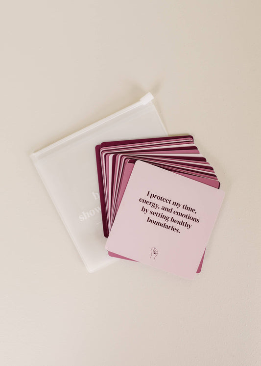 Boundaries Shower Affirmation™  Cards