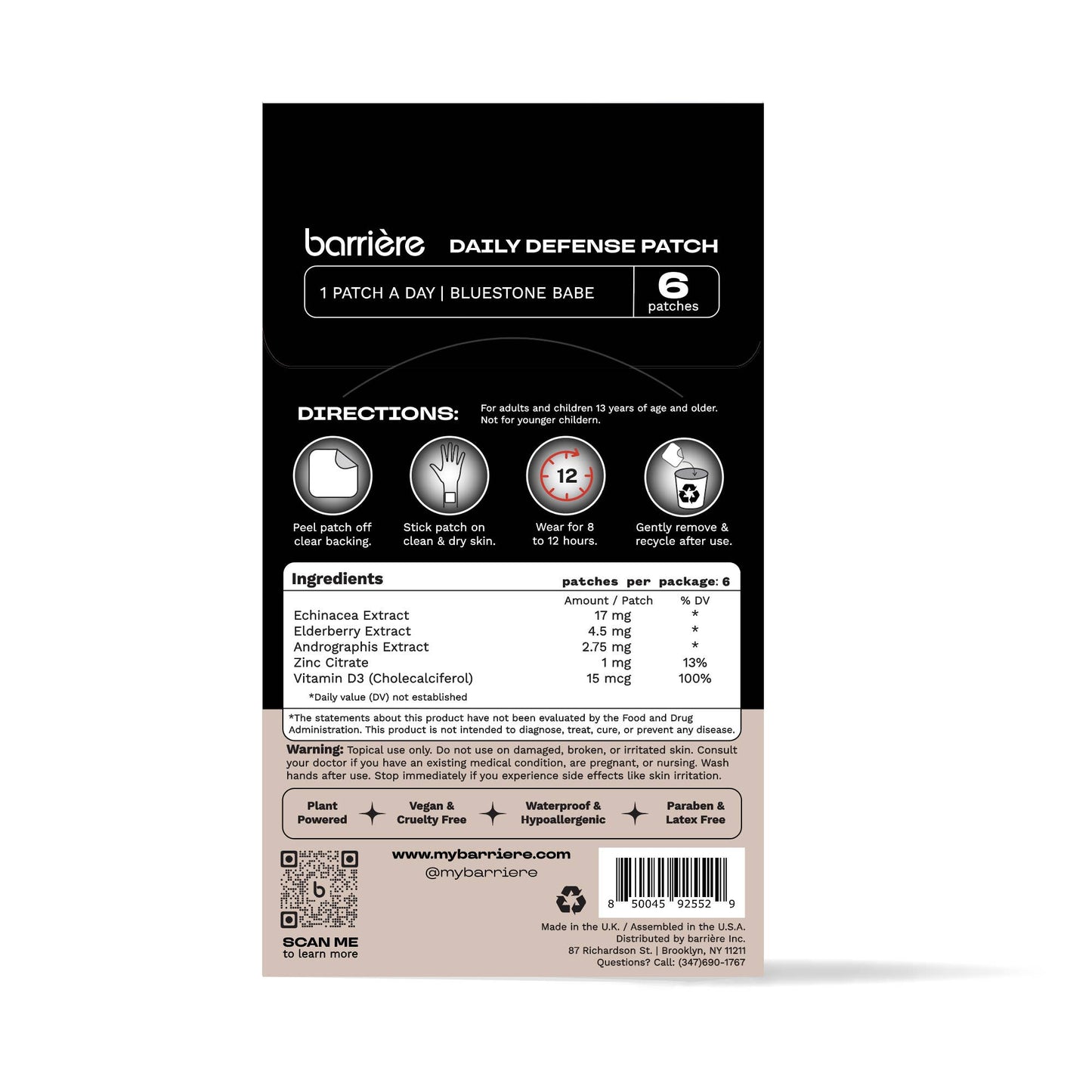 Daily Defense Vitamin Patch 6pk