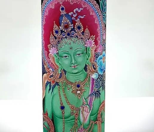 Green Tara Intention Candle for Compassion & Healing