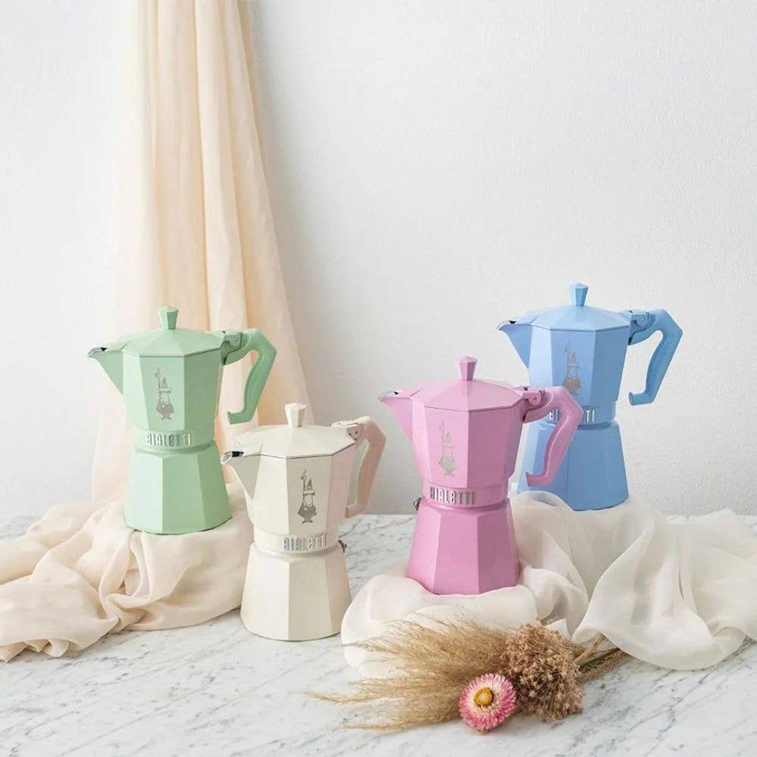 Bialetti Moka Pot in Light Blue