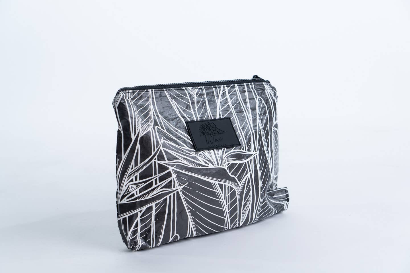 Wai Elements Wet Bag: Black Palm Midi Bag