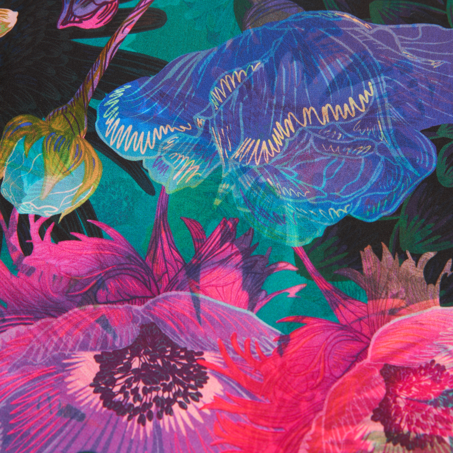 Daisy | Medium Mulberry Silk Furoshiki Wrap