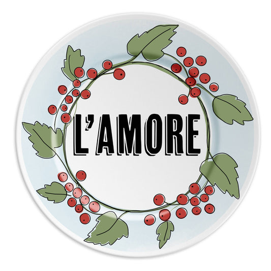 L'AMORE: Italian Porcelain Plate