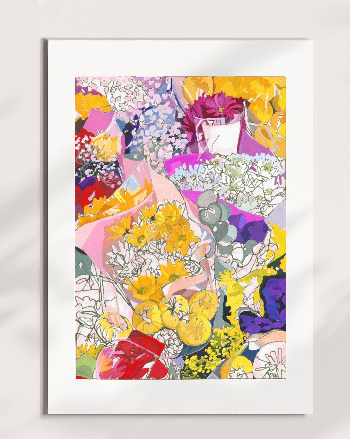 Spring Flowers signed giclee print