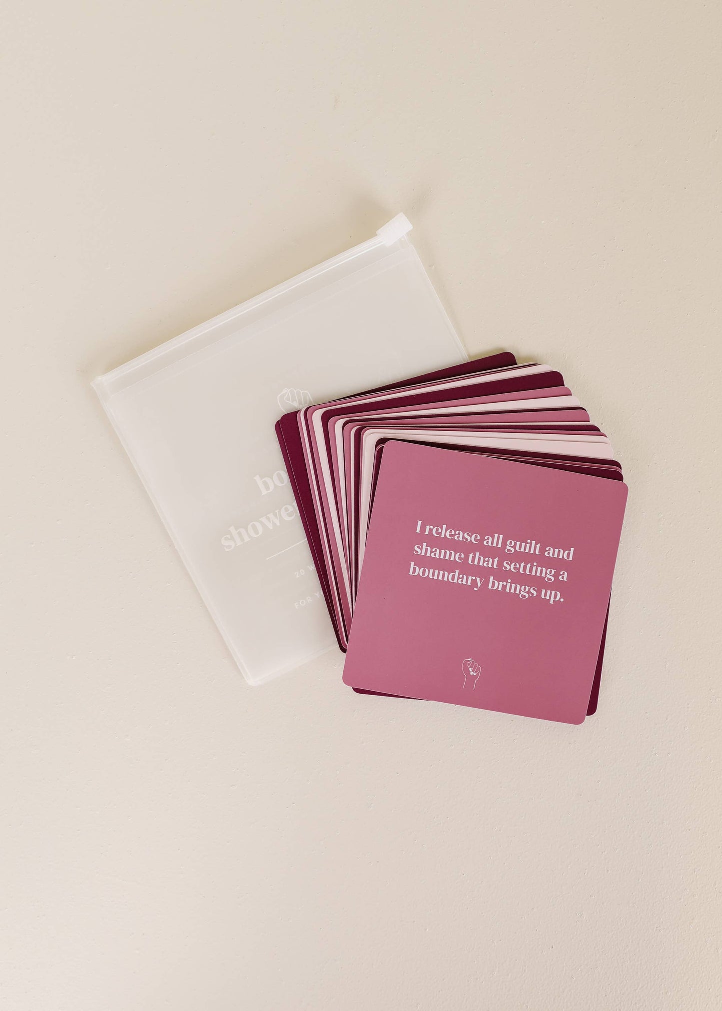 Boundaries Shower Affirmation™  Cards