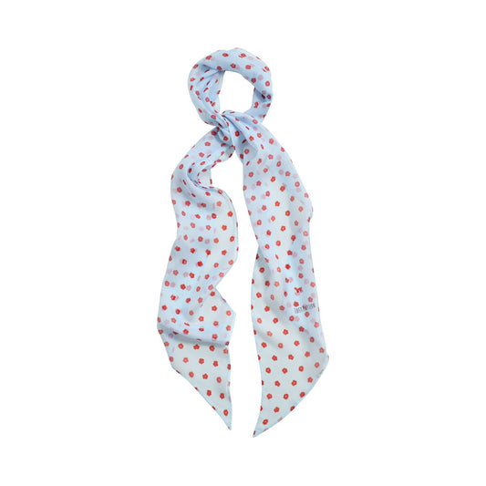 "Petal Veil" Silk Chiffon Neck Scarf