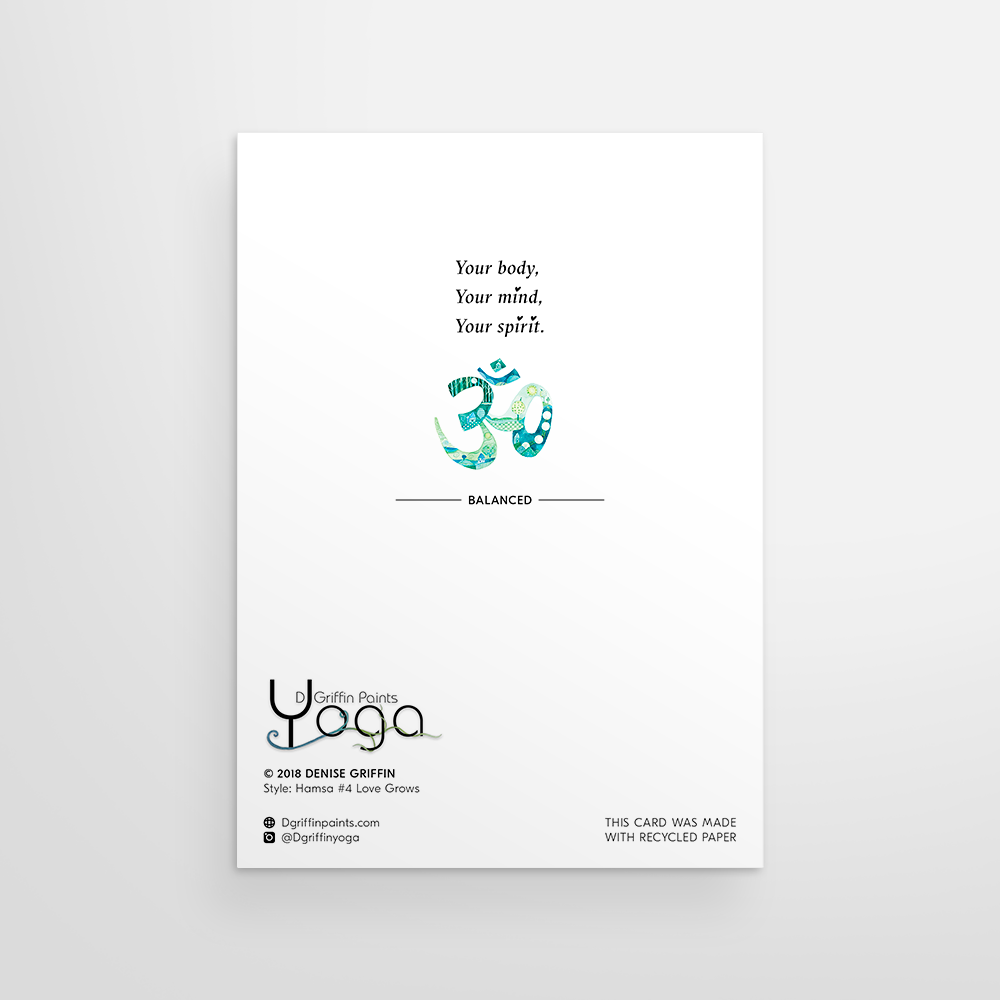 Hamsa Love Grows Card