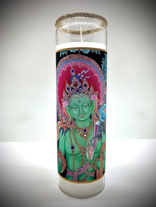 Green Tara Intention Candle for Compassion & Healing
