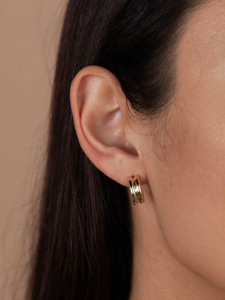 Bold Gold Hoop Earrings