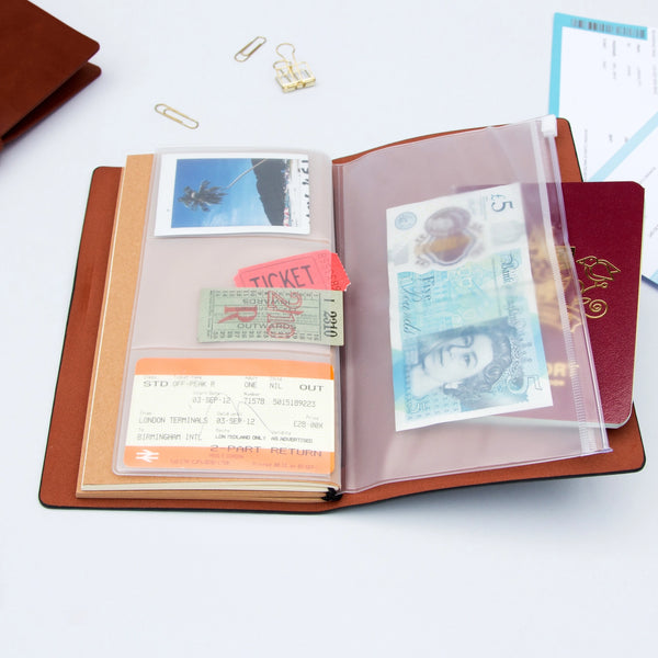 Faux Leather Travel Notebook + Organizer – eazia