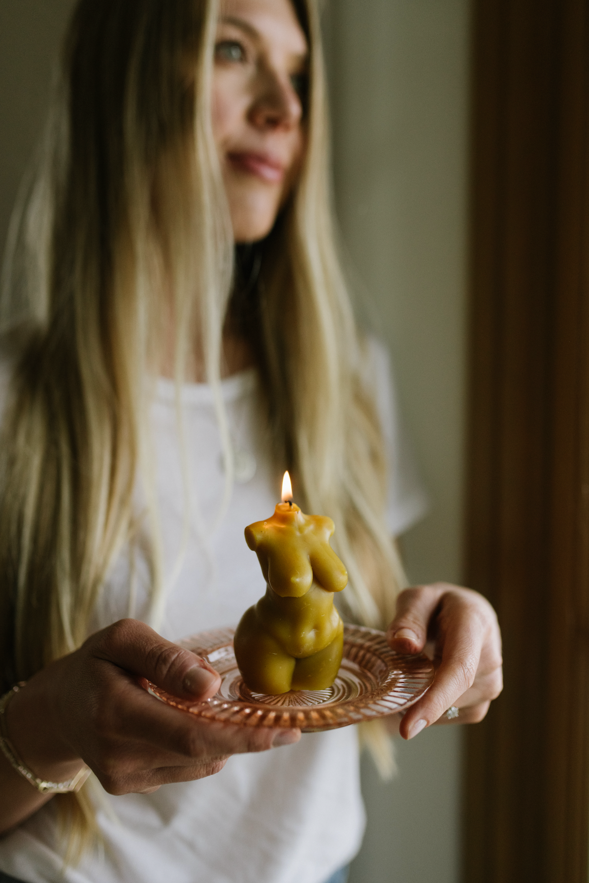 Abundant Goddess Beeswax Candle