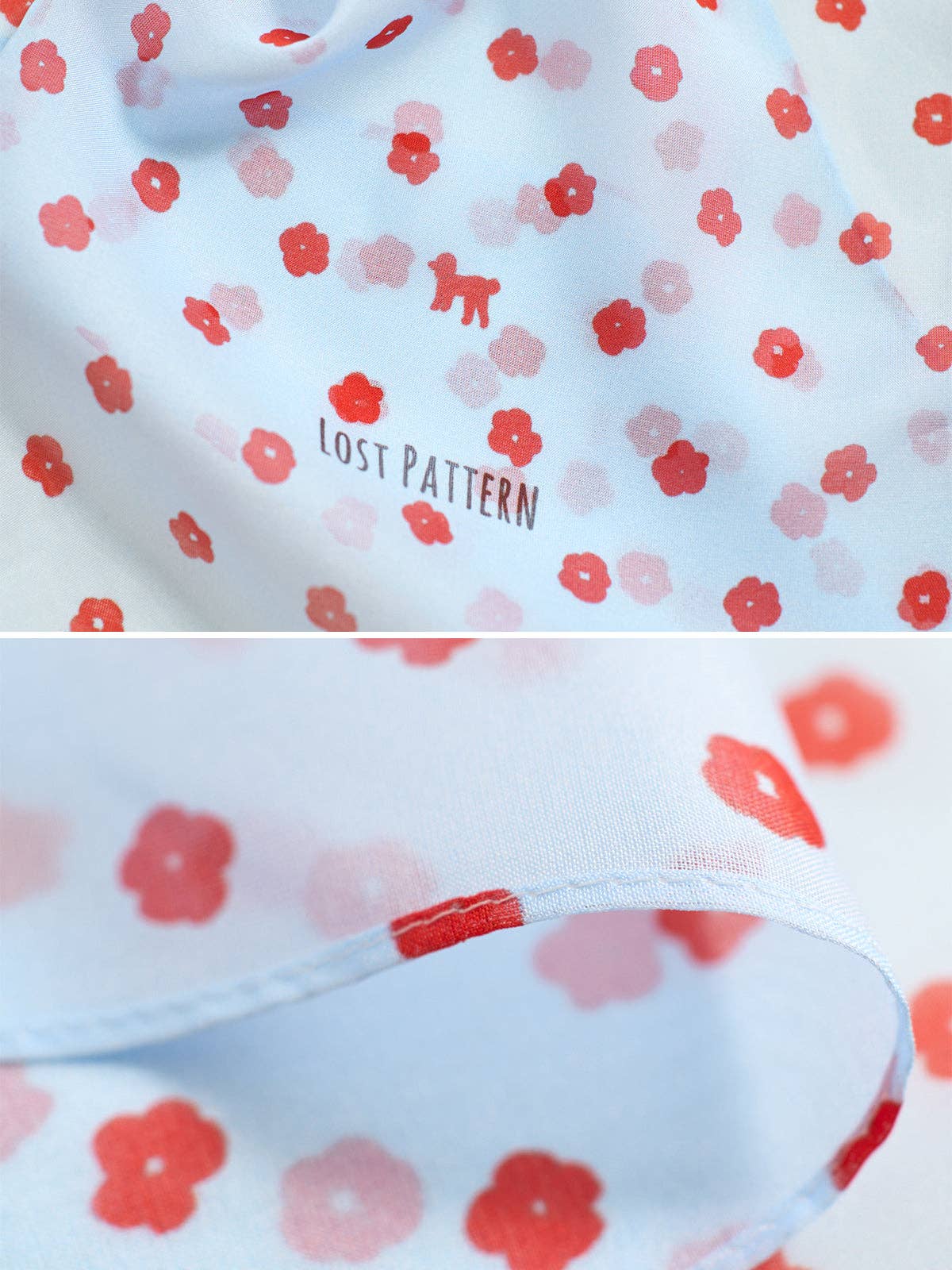 "Petal Veil" Silk Chiffon Neck Scarf