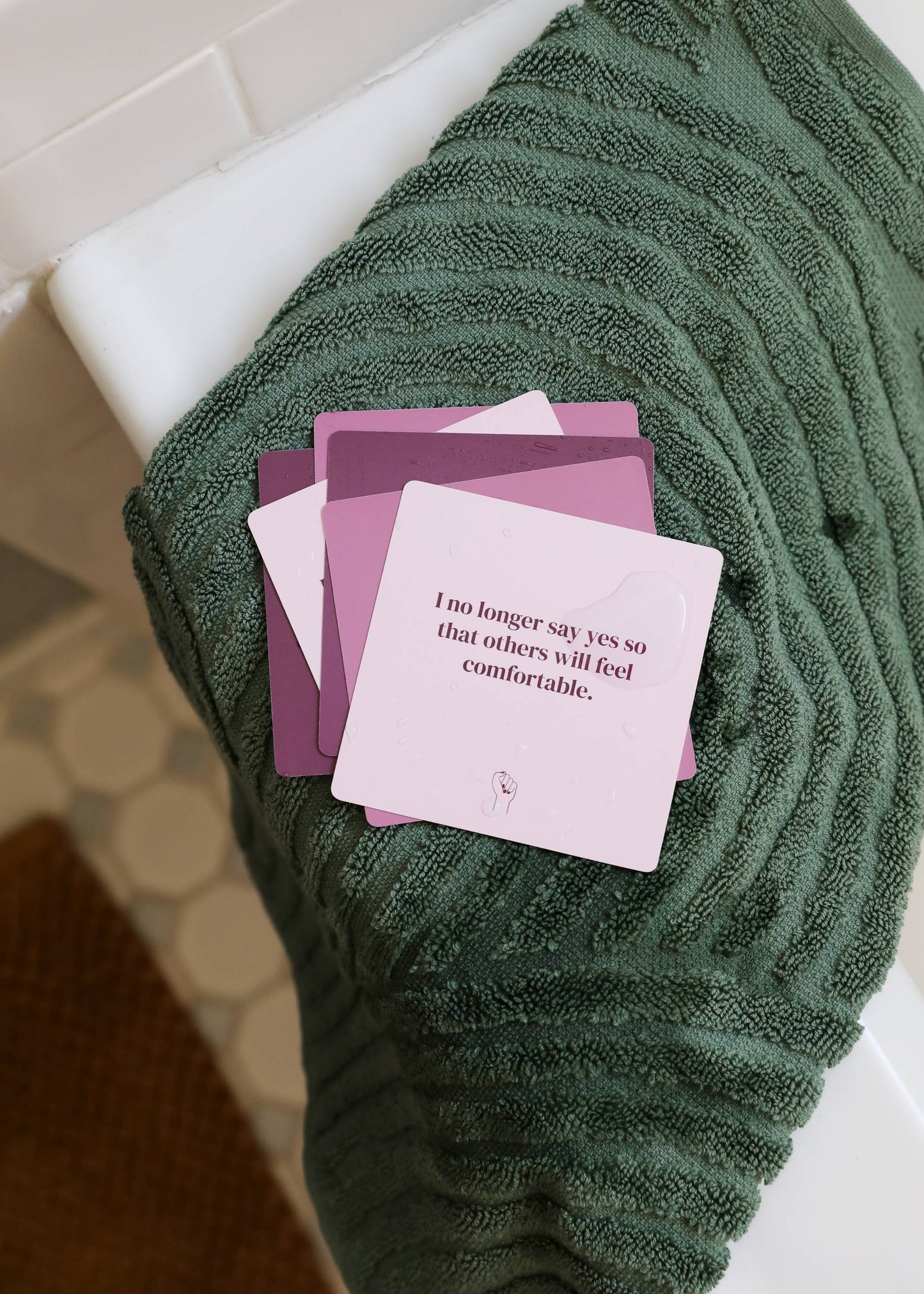 Boundaries Shower Affirmation™  Cards