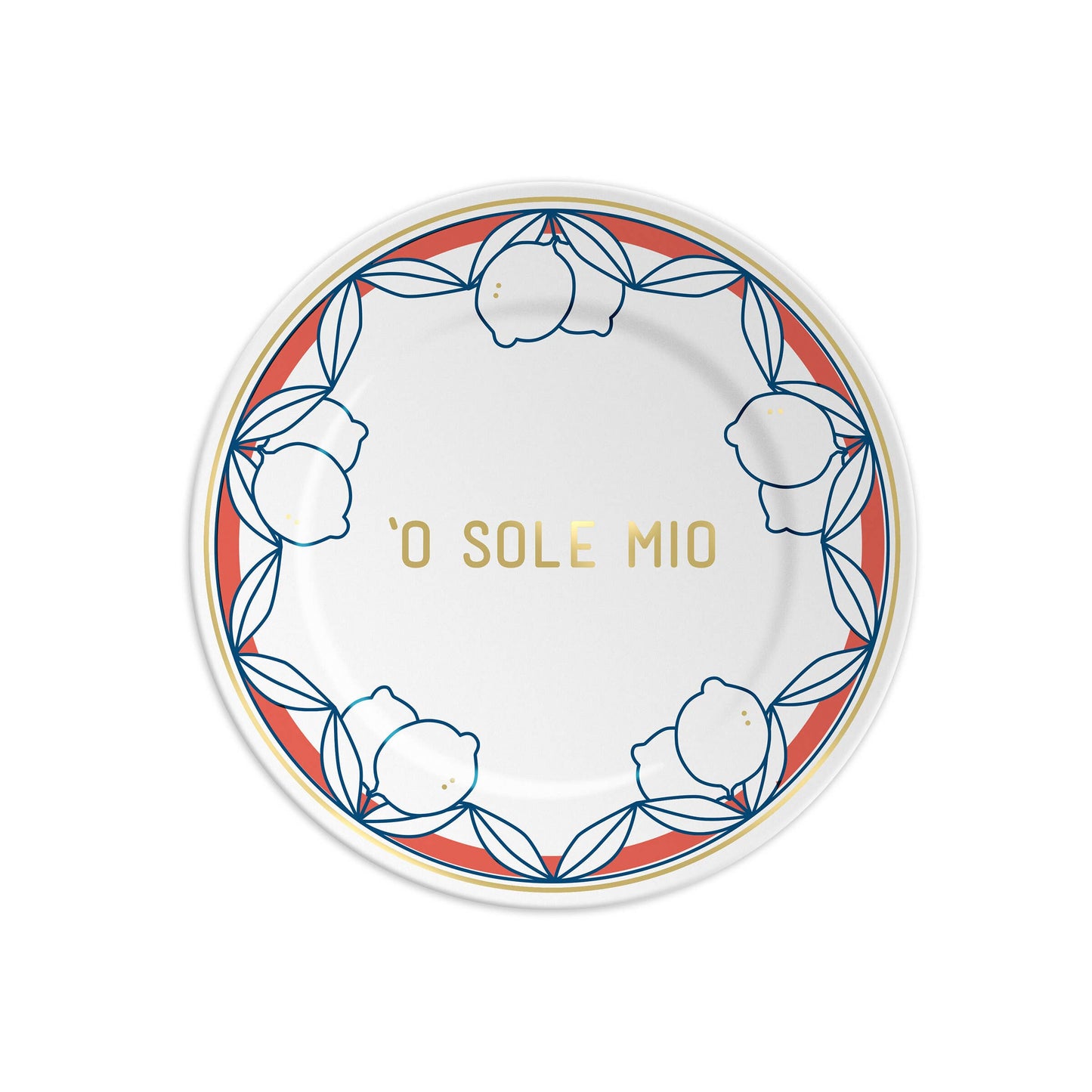 'O SOLE MIO: Italian Porcelain Plate