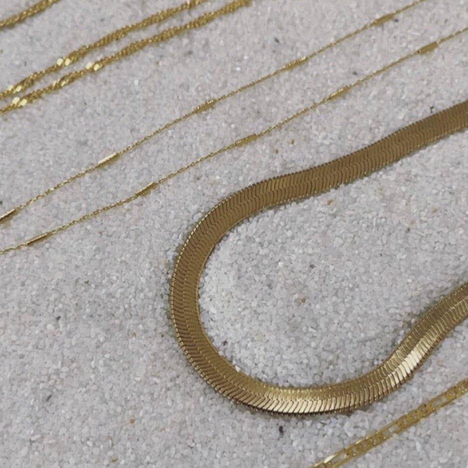 Thick As Thieves Herringbone Chain Necklace
