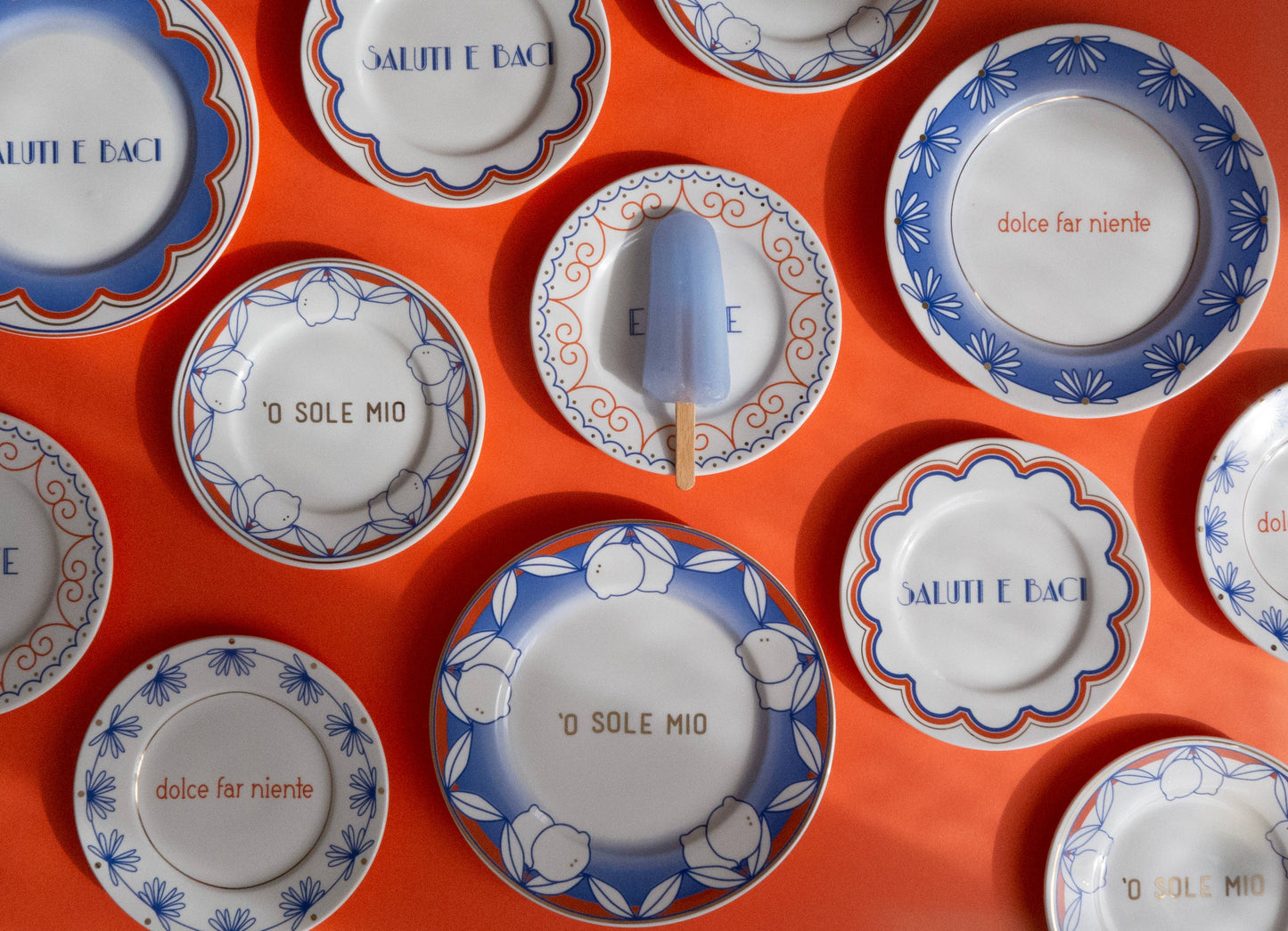 'O SOLE MIO: Italian Porcelain Plate