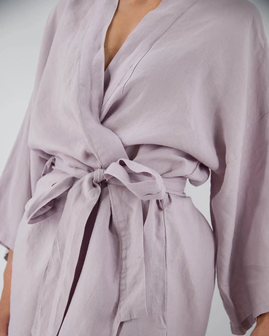 Sai Full-Length Linen Robe