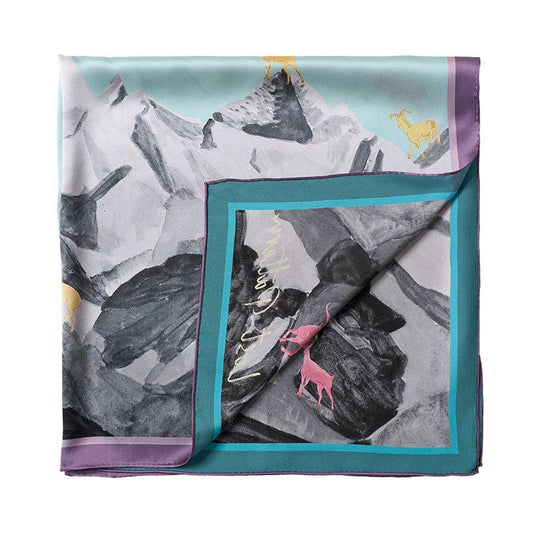 "Himalaya" Large Silk Scarf